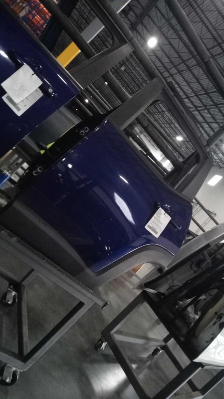 2019 Jeep Renegade Left Rear Door Blue 295404 77K Miles OEM Used