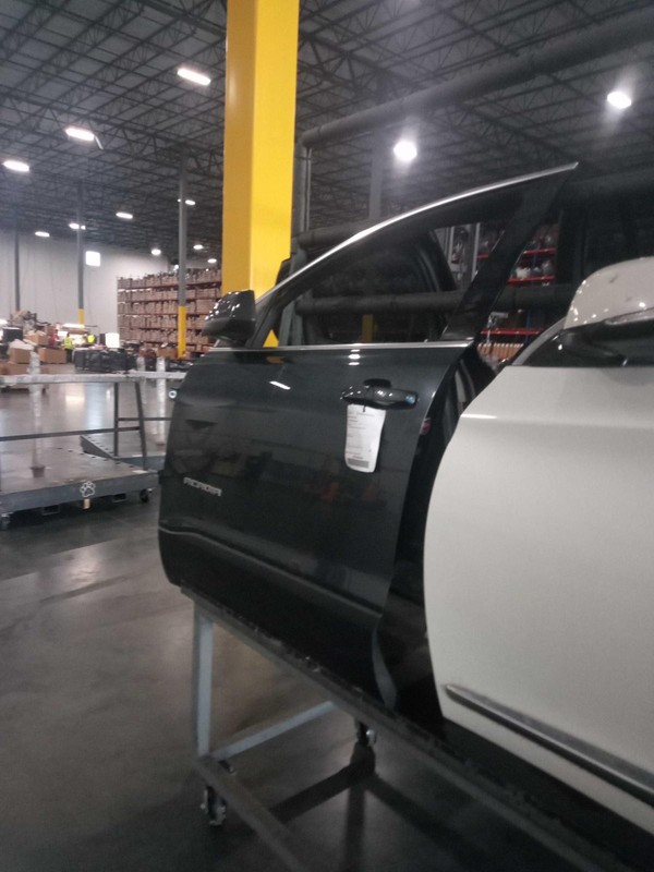 2019 GMC Acadia Front Left Door Blue 650755 157K Miles - Used Auto Part