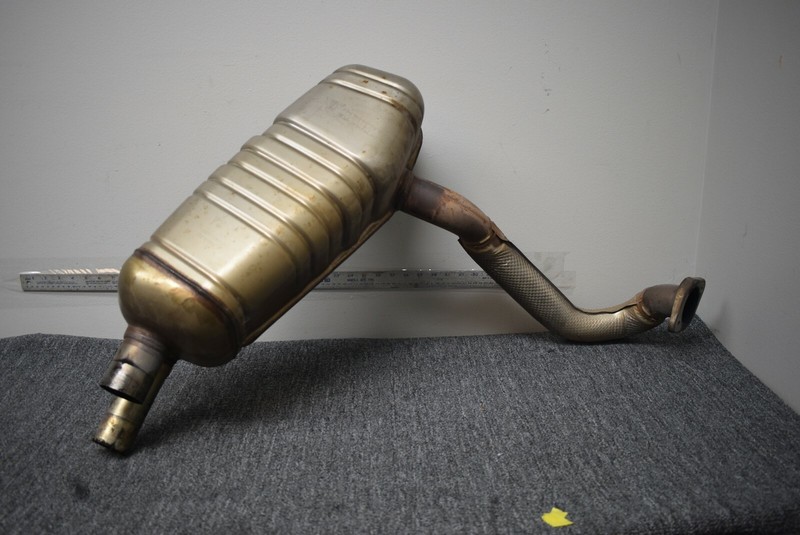 2014 PORSCHE CAYMAN REAR EXHAUST MUFFLER FACTORY OEM