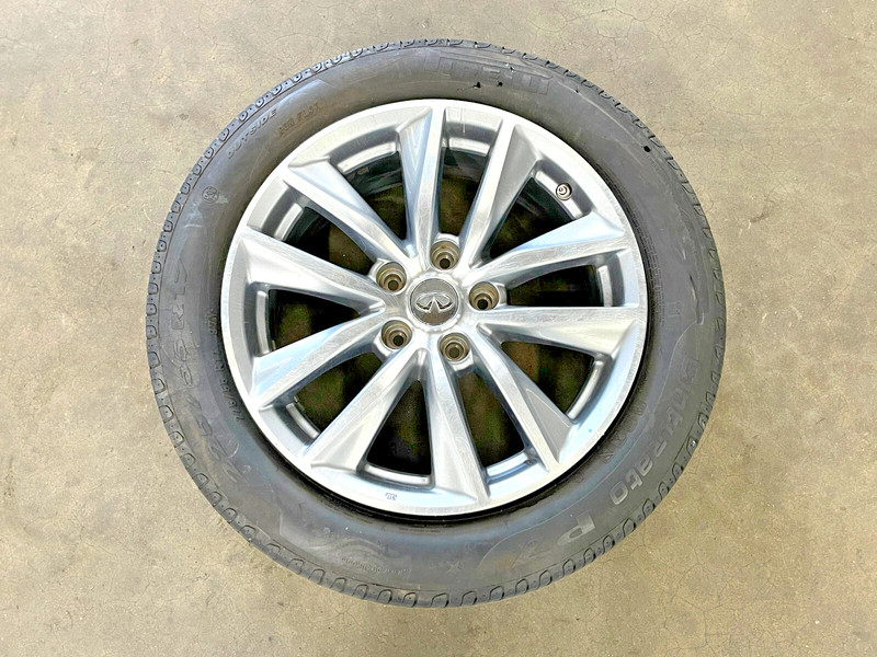 ⭐2016-2020 INFINITI Q50 WHEEL RIM TIRE 225/55/17 17X7.5 10 SPOKE OEM LOT2592