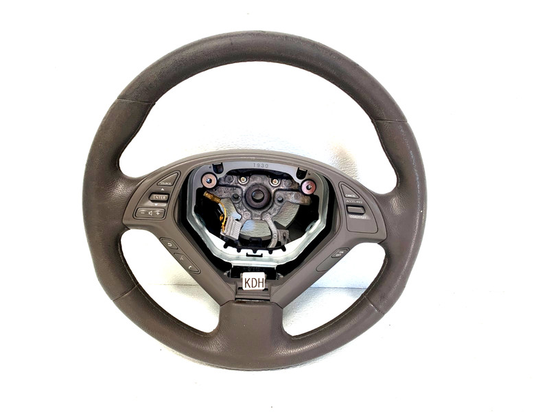 11 12 13 INFINITI G37 COUPE STEERING WHEEL GRAY *WORN* OEM #A0.32
