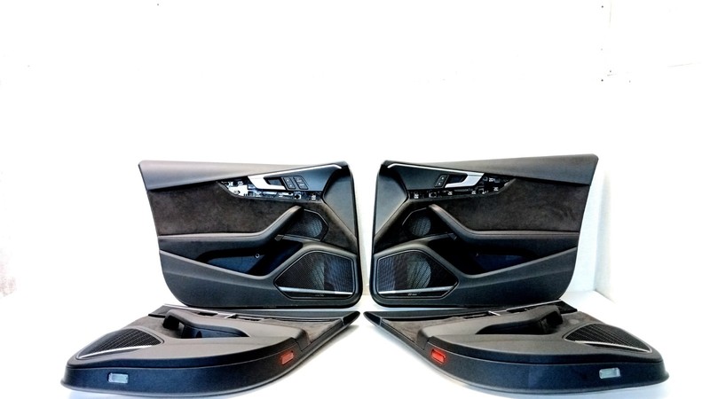 18-21 AUDI B9 S4 SEDAN FRONT REAR DOOR PANEL SET ALCANTARA SUEDE OEM 08152C