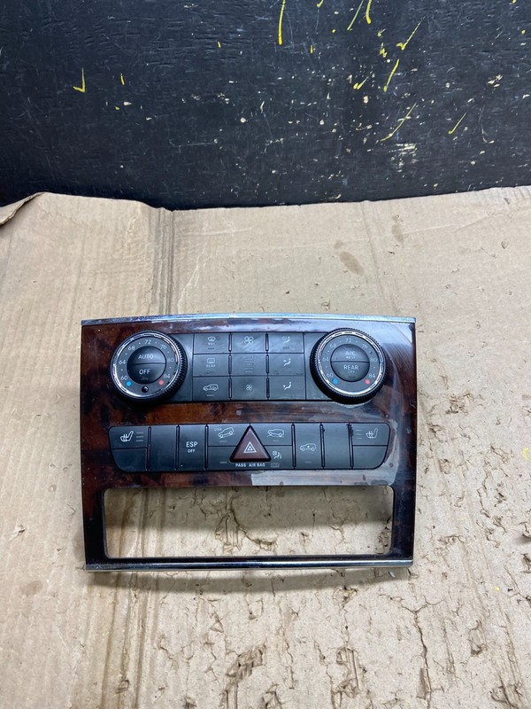 2007-2012 Mercedes X164 GL350 GL450 Climate Control Bezel Wood Switch x6345 DG