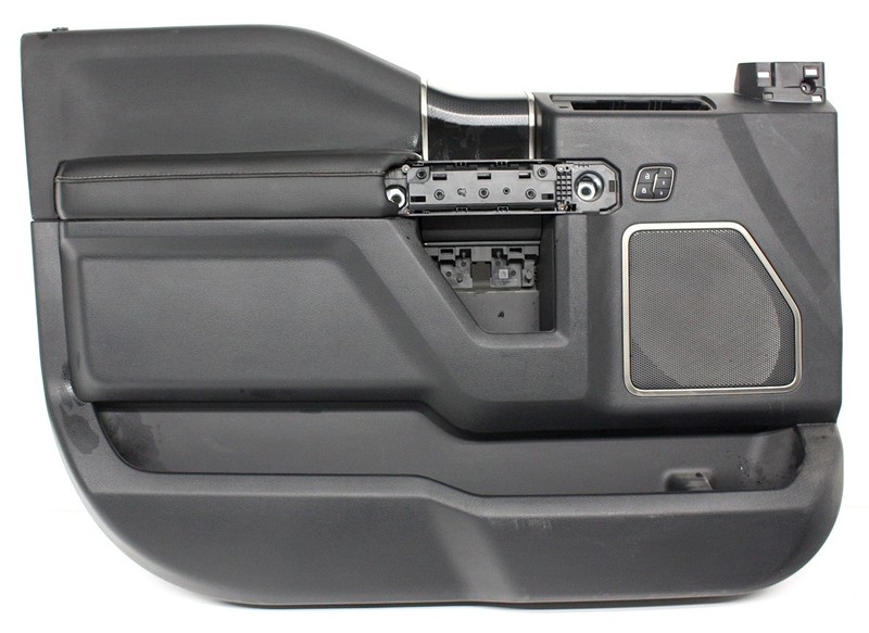 OEM Left Driver Side Front Door Trim Panel For Ford F150 Lariat Black
