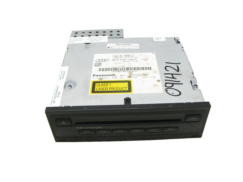 03-10 AUDI D3 A8 A8L S8 AUDIO 6 CD COMPACT DISC CHANGER PLAYER RECEIVER 091421
