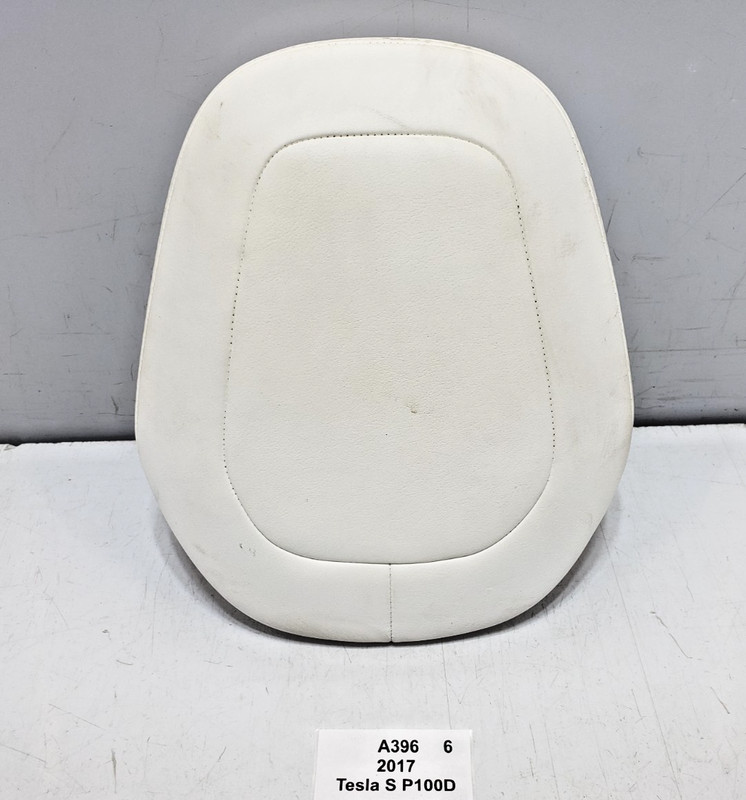✅ 2016-2020 OEM Tesla Model S Front Right Passenger Side Headrest Leather White*