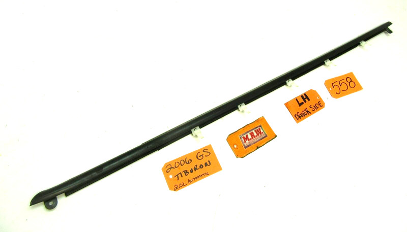 DOOR MOLDING DOOR GLASS WINDOW SEAL RUBBER DRIVER SIDE for HYUNDAI TIBURON 03-08
