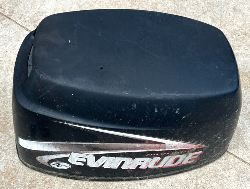 Evinrude 25 HP 4 Stroke 3 Cylinder Hood Cover Top Cowl Freshwater