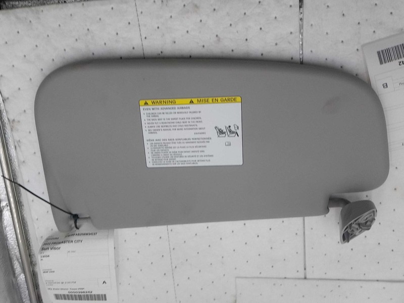 2022 RAM ProMaster City Sun Visor White Used OEM Part 1242004 4DR VAN