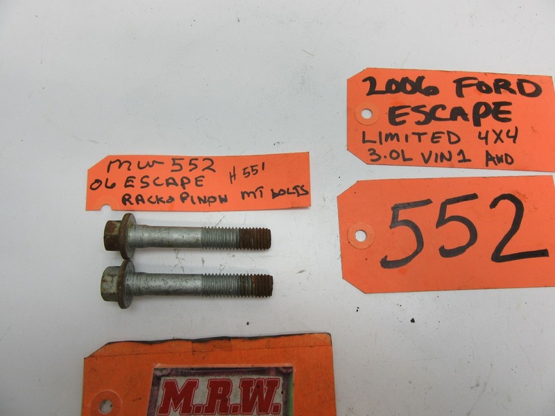 ESCAPE MARINER BOLTS OFF POWER STEERING RACK & PINION FRAME TIE ROD END