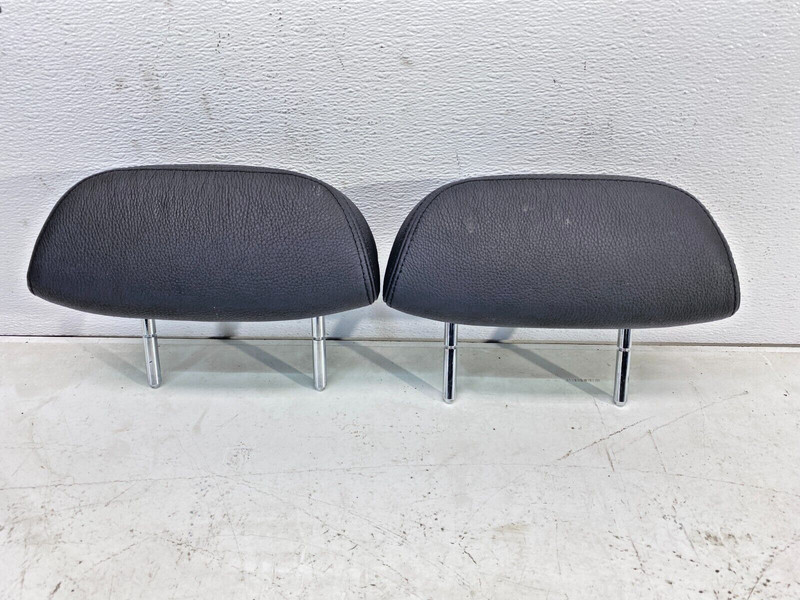 BMW E63 E64 645 650 M6 Rear Seat Leather Headrest Cushion Cover Black Set! OEM✅