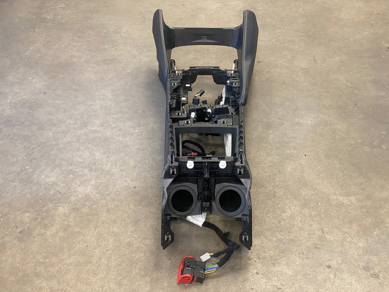 17-19 ALFA ROMEO GIULIA CENTER CONSOLE STORAGE COMPARTMENT BASE FRAME OEM LOT764