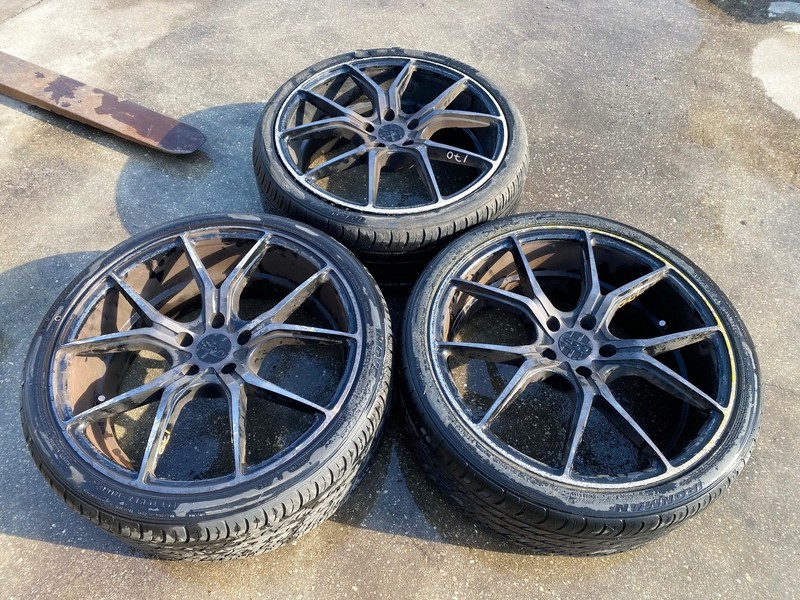 14-23 INFINITI Q50 WHEEL RIMS W/ TIRES SET OF 3 OEM