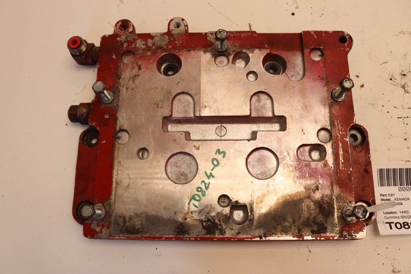 96-10 KENWORTH T2000 CUMMINS ISX/QSX ENGINE ECM COOLING BRACKET PLATE MOUNT OEM