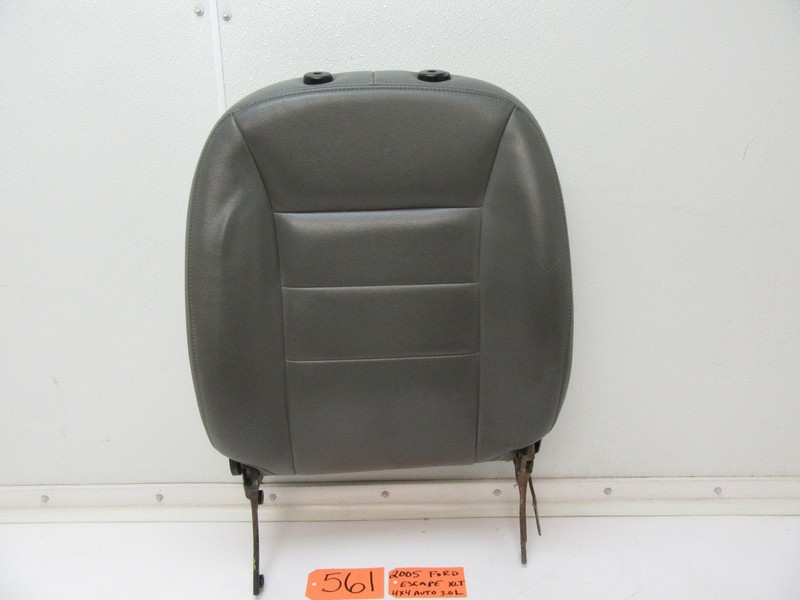 05-07 ESCAPE LEFT FRONT SEAT BACK REST UPPER TOP PAD LF LH L LEATHER GREY
