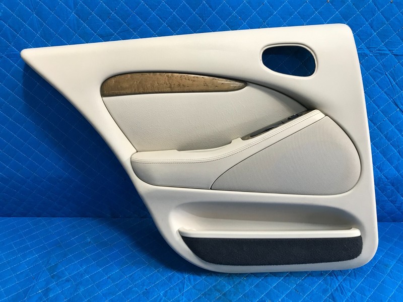 99-02 JAGUAR S TYPE REAR LEFT LH DRIVER INTERIOR DOOR PANEL TAN OEM