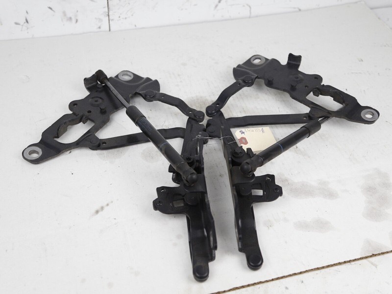 09-15 BMW 750I 740I F01 F02 F04 HOOD HINGES PAIR W/ LIFT SHOCKS STRUTS BLACK