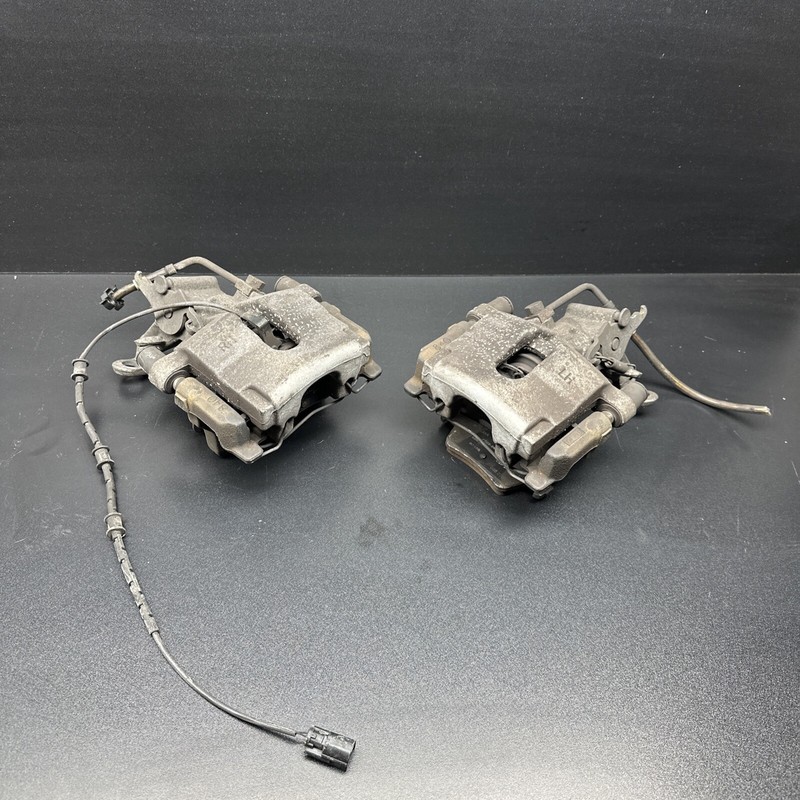 PAIR OEM Jaguar XJ X351 10-15 XK XF Rear Brake Caliper Left Right w/Cables