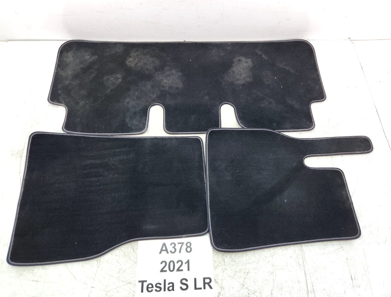 ✅ 2021-2025 OEM Tesla Model S Front Rear Interior Floor Mat Carpet LinerSET