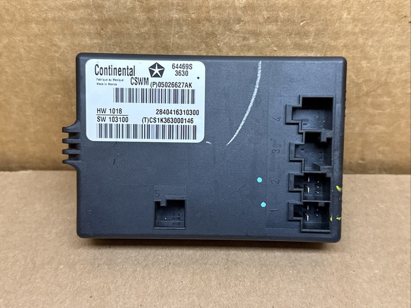 2011-2019 DODGE CARAVAN SEAT MEMORY CONTROL MODULE OEM 05026627AK