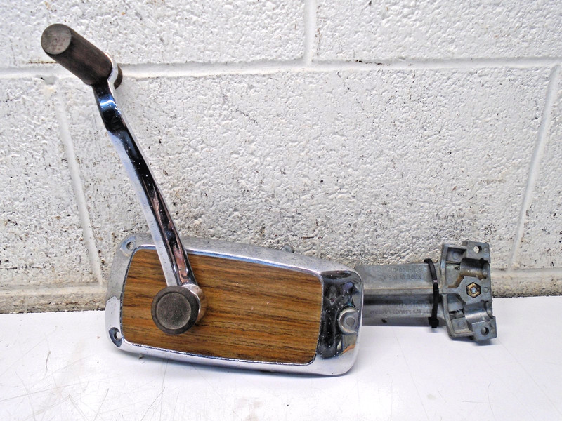 ZZ2 Vintage Boat Wood Grain & Chrome Consealed Throttle Remote Control