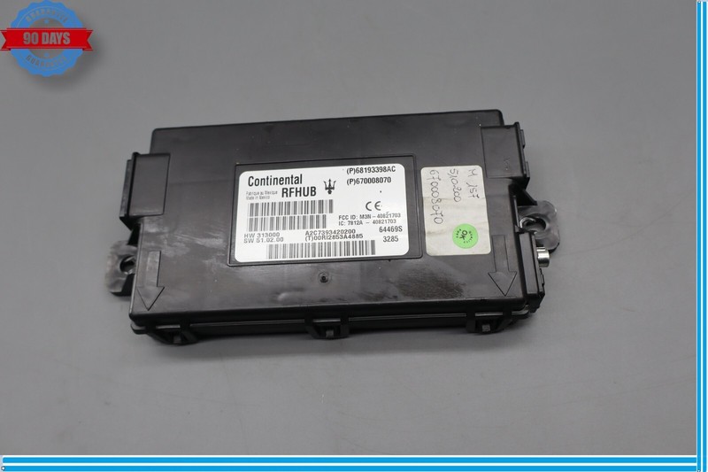 14-17 Maserati Ghibli M157 Keyless Entry RF Hub Control Module Unit ECU Oem