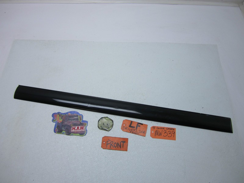 DOOR MOLDING COVER TRIM BLACK DRIVER SIDE LEFT FRONT for 97-01 CADILLAC CATERA