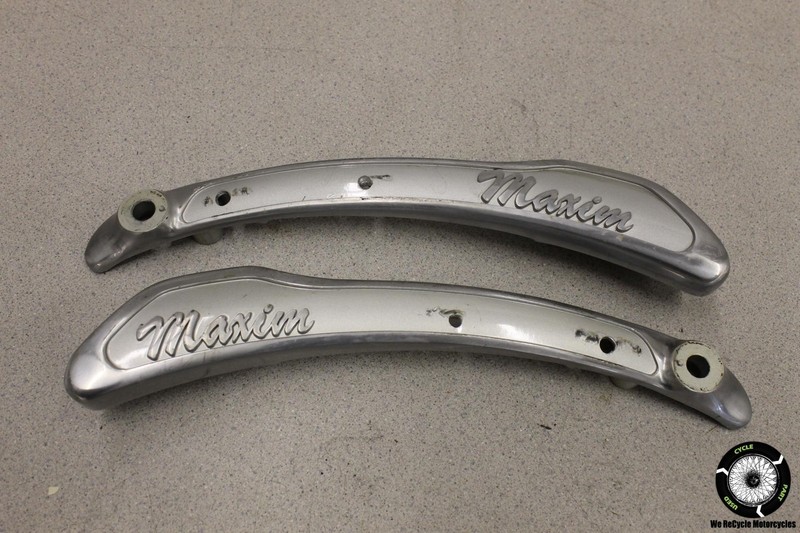 1985 Yamaha Xj700 Maxim Rear Passenger Fender Grab Rails Mount Bracket Set Pair