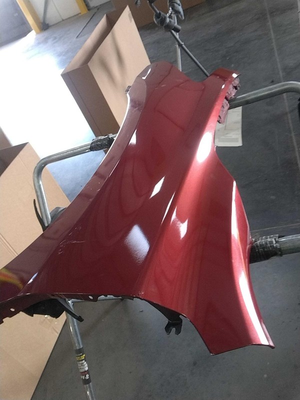2015 Nissan Altima Front Left Fender Red Used Small Paint Chip 182032