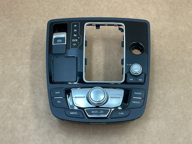 12 13 14 15 Audi S7 Center Console Shifter Knob Trim Bezel Cover Panel 1605 OEM