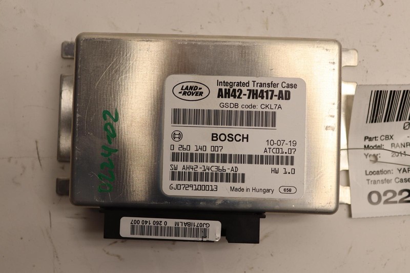 2010-2012 RANGE ROVER L322 4X4 INTEGRATED TRANSFER CASE CONTROL MODULE UNIT OEM