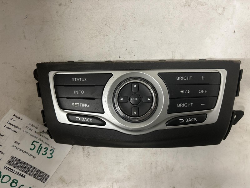 2009 NISSAN MURANO radio control panel OEM 09