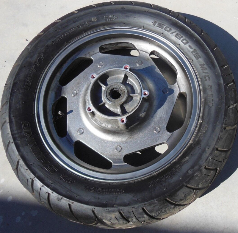 2006 Kawasaki Vulcan VN1600 VN 1600 G Front Wheel Rim Tire 16" 150/80-16 #56