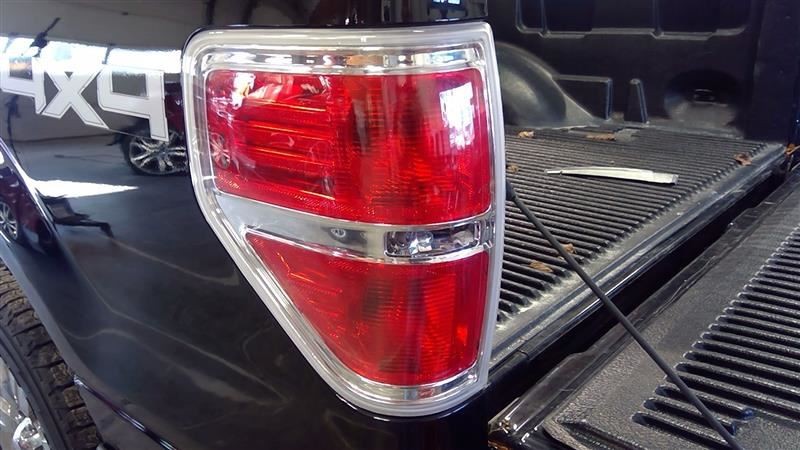 Driver Tail Light Styleside Bright Border Fits 09-14 FORD F150 PICKUP 3384295