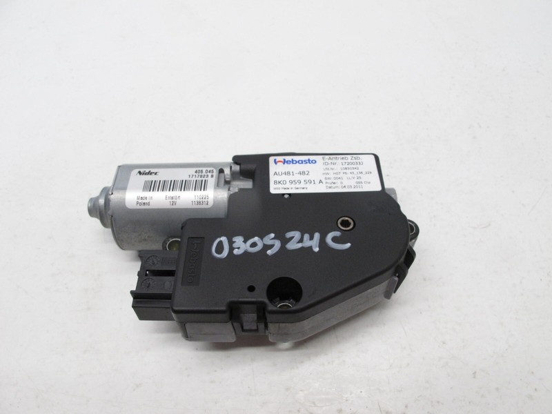 09-16 AUDI B8 A4 QUATTRO SEDAN SUN MOON ROOF CONTROL MOTOR SUNROOF OEM 030524C