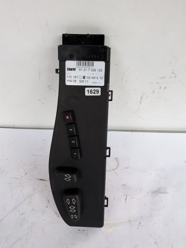 2007-2010 BMW X3 DRIVER SIDE POWER SEAT CONTROL SWITCH7036125