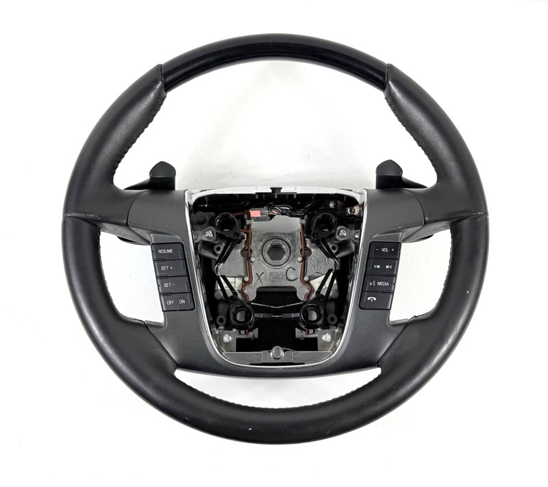 2010-2012 Ford Taurus Leather Steering Wheel Radio Cruise Control Gray OEM