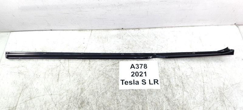 ✅ 21-25 OEM Tesla Model S Left Driver Side Rocker Panel Scuff Plate Molding Gray