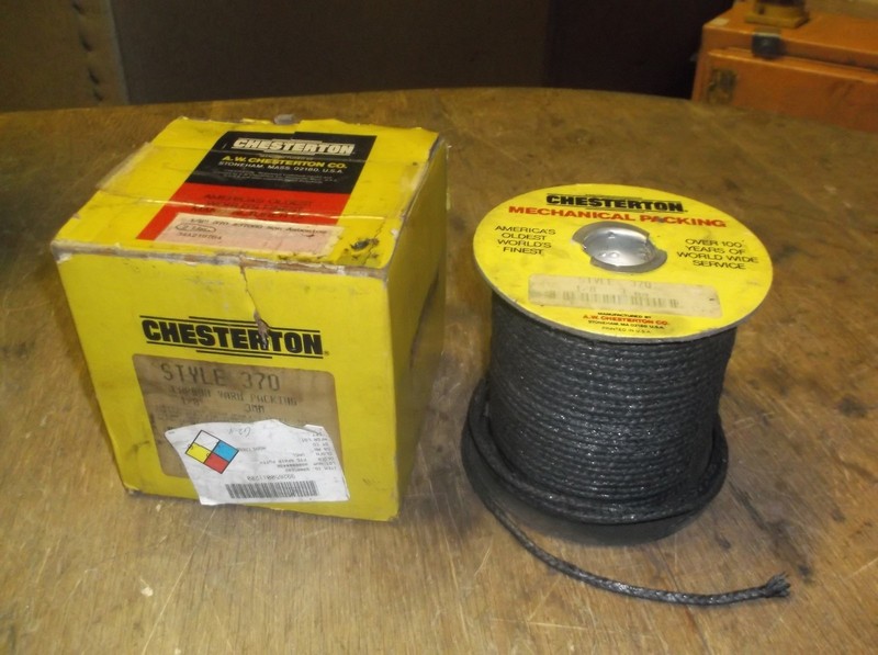 Chesterton Mechanical Packing Style 370 1/8 3mm 37060 Carbon Yarn *FREE SHIP*