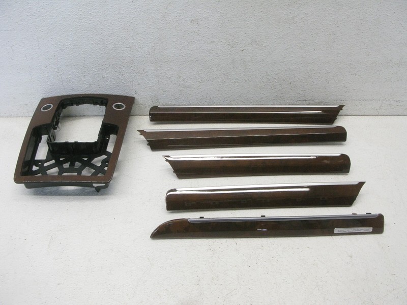 07-15 AUDI 4L Q7 CONSOLE DOOR PANEL INTERIOR WOOD TRIM SET OEM 110723A