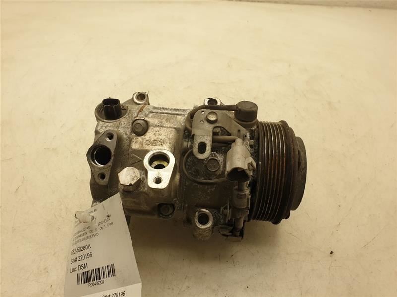 09-16 TOYOTA VENZA 2GRFE 6CYL 3.5L AC COMPRESSOR ASSEMBLY