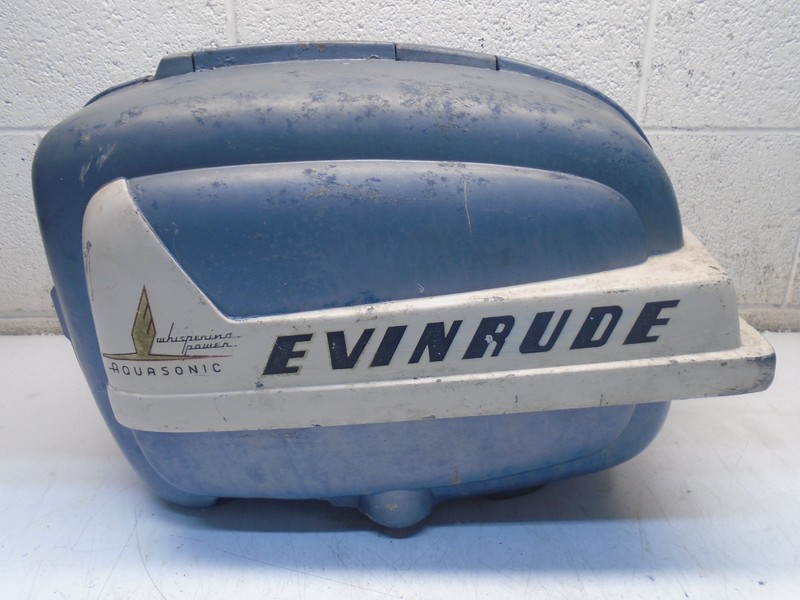 I1 1955 Evinrude Aquasonic 7.5HP 7518 Engine Cover Port Starboard 277353 277354