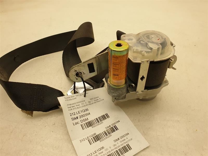 2006 LEXUS GS430 PASSENGER SIDE REAR SEAT BELT ASSEMBLY