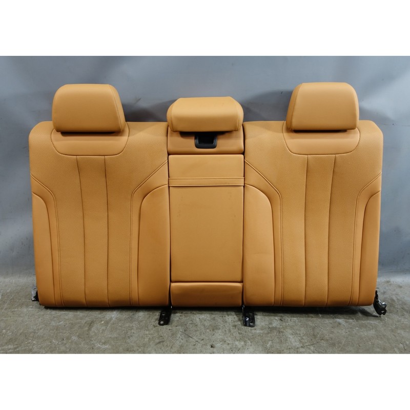 2021-2023 BMW G30 5-Series Rear Seat Folding Backrest Cognac Brown Sensatec OEM