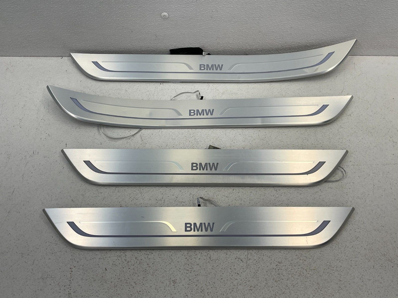16-19 BMW 750i G12 Front Rear Left Right Door Sill Scuff Plate Set LWB 1529 OEM