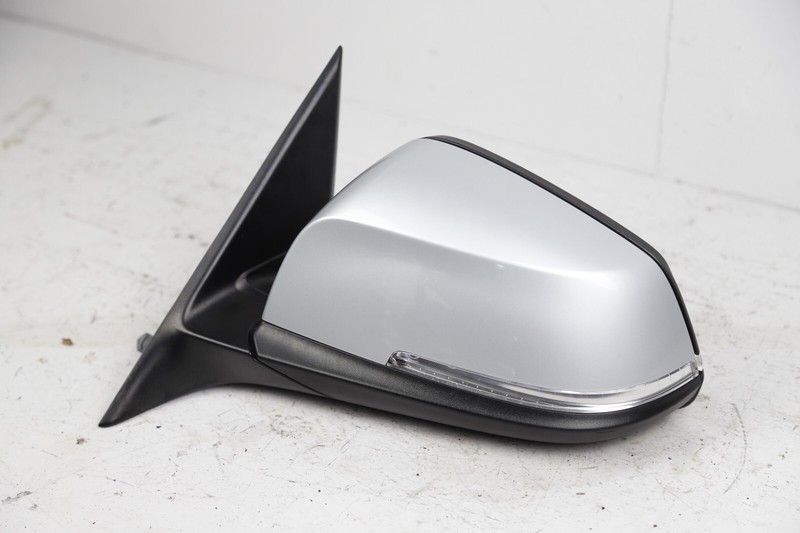 12-18 BMW F30 F31 LEFT DRIVER SIDE DOOR MIRROR FOLD NO CAMERA SILVER A83 OEM