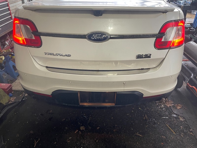 2010 2011 2012 Ford Taurus Rear Bumper Cover SHO ONLY WHITE UG DUAL EXHAUST
