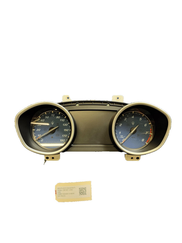 Used Oem Maserati Speedometer Gauge Cluster 670106187 for 2019 Ghibli