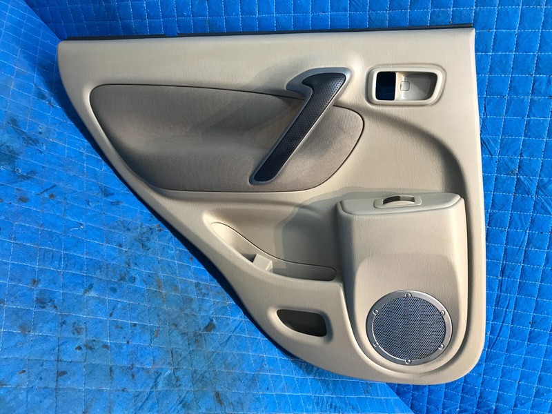 01-03 Toyota Rav 4 Rav4 Rear Left Driver LH Door Trim Panel OEM Beige