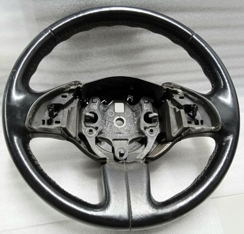 2013-2019 Fiat 500 Pop Steering Wheel Black Leather Wrap 1RU70KXWAE